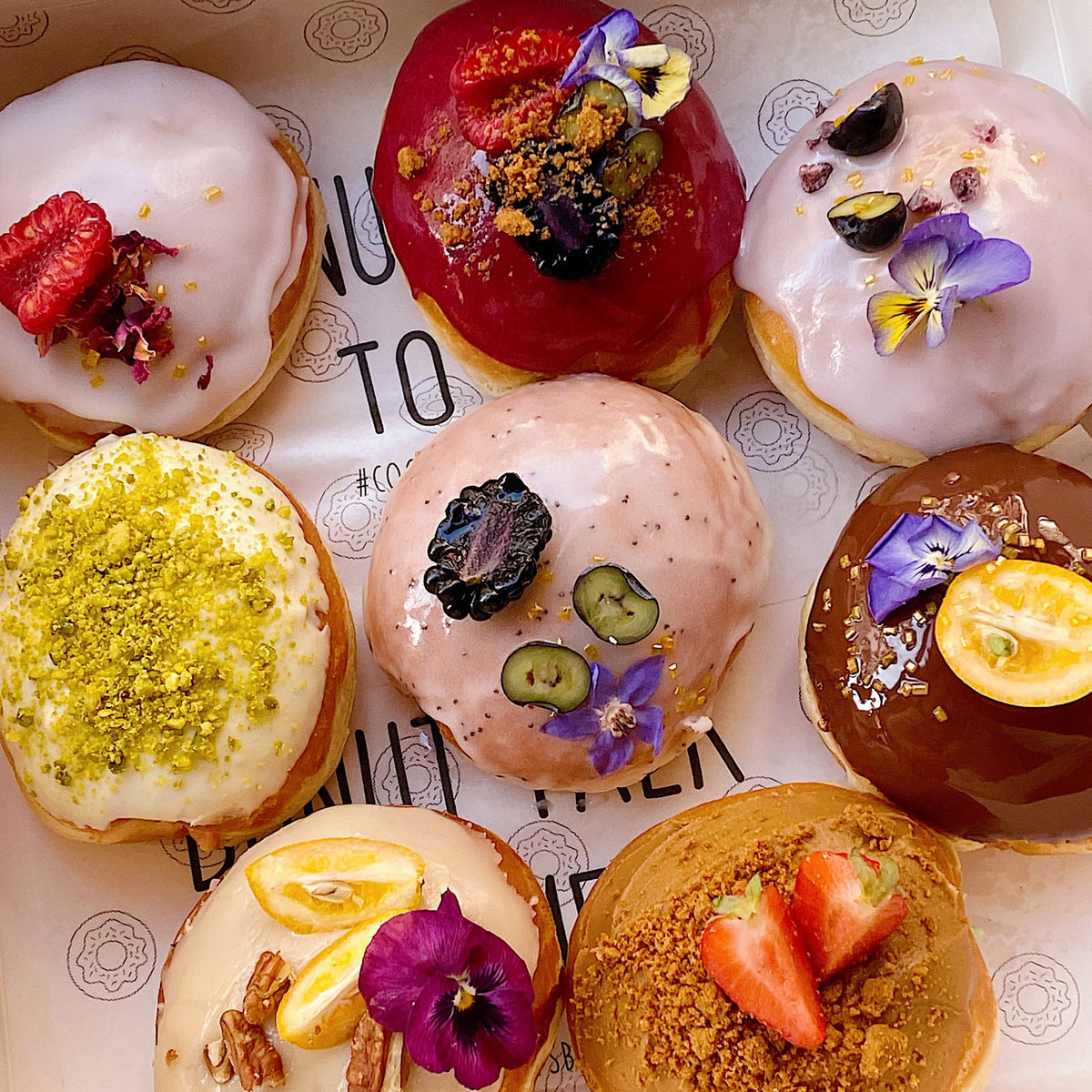 BOX OF 12 MINI DONUTS coco donuts